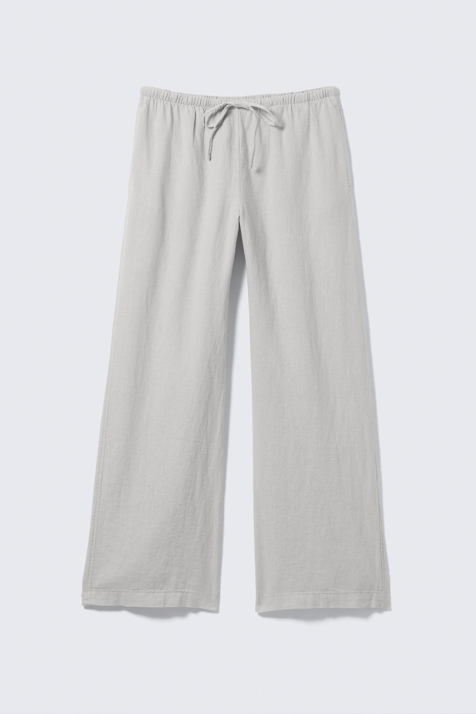 BAON】[unisex] Light Banding Pin Tuck Linen Wide Pants BAON