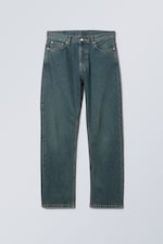 Grünstich - Space Mid Waist Relaxed Straight Jeans - 0