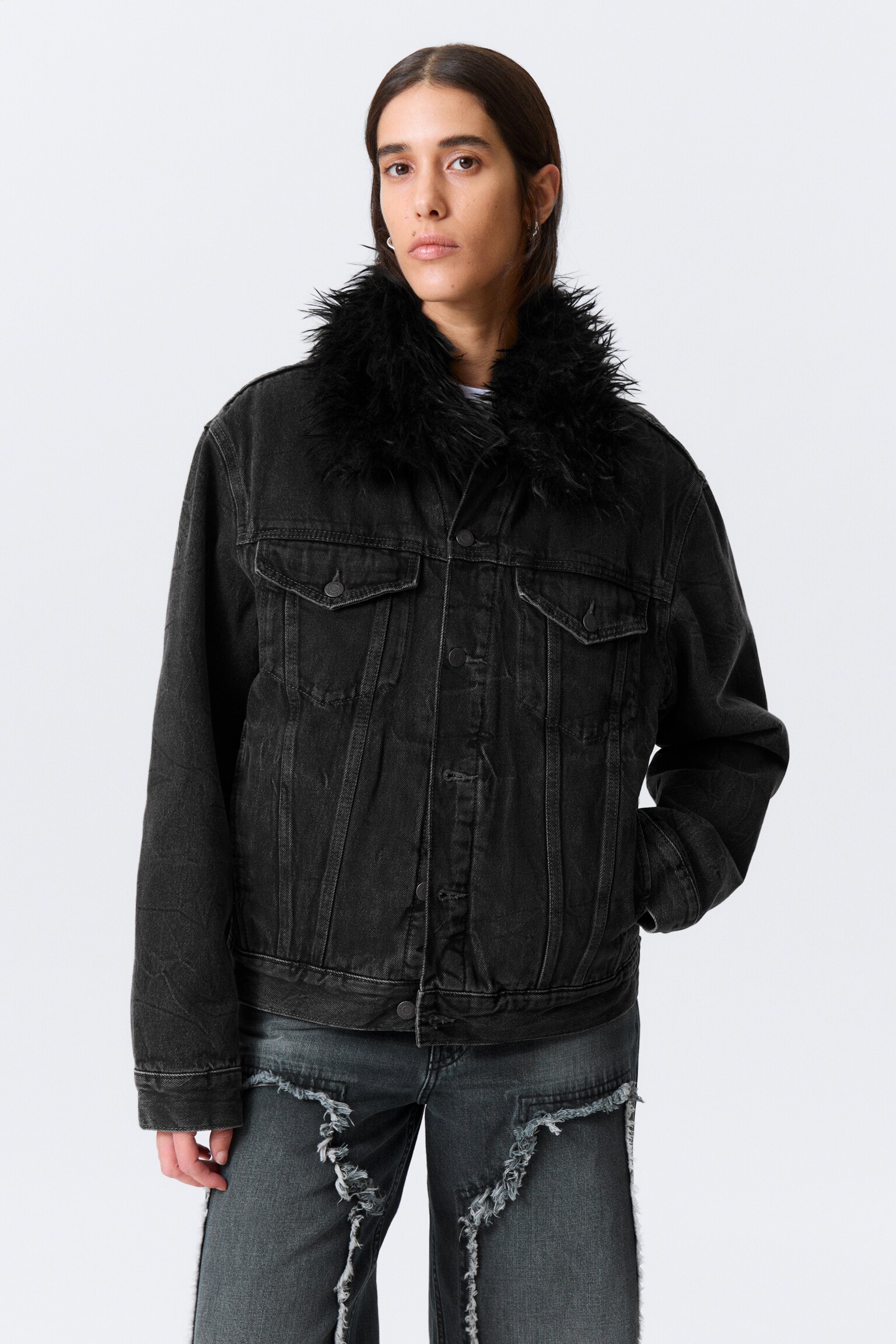 Párnázott farmerdzseki - Risso Black - Fekete - 5