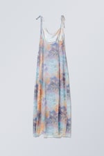 floral collage - Joanne Printed Mesh Dress - 1