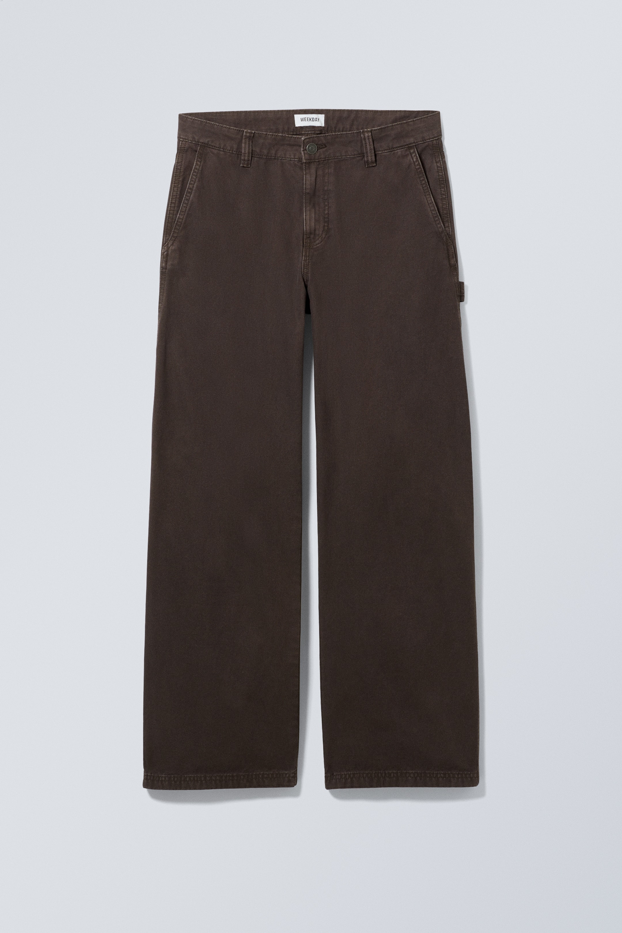Grösseres Bild ansehen: Locker geschnittene Canvas-Hose - Dunkelbraun - DAMEN | H&M CH 1