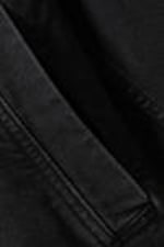 Washed Black - Washed Cotton Canvas Zip-Up Jacket - 5