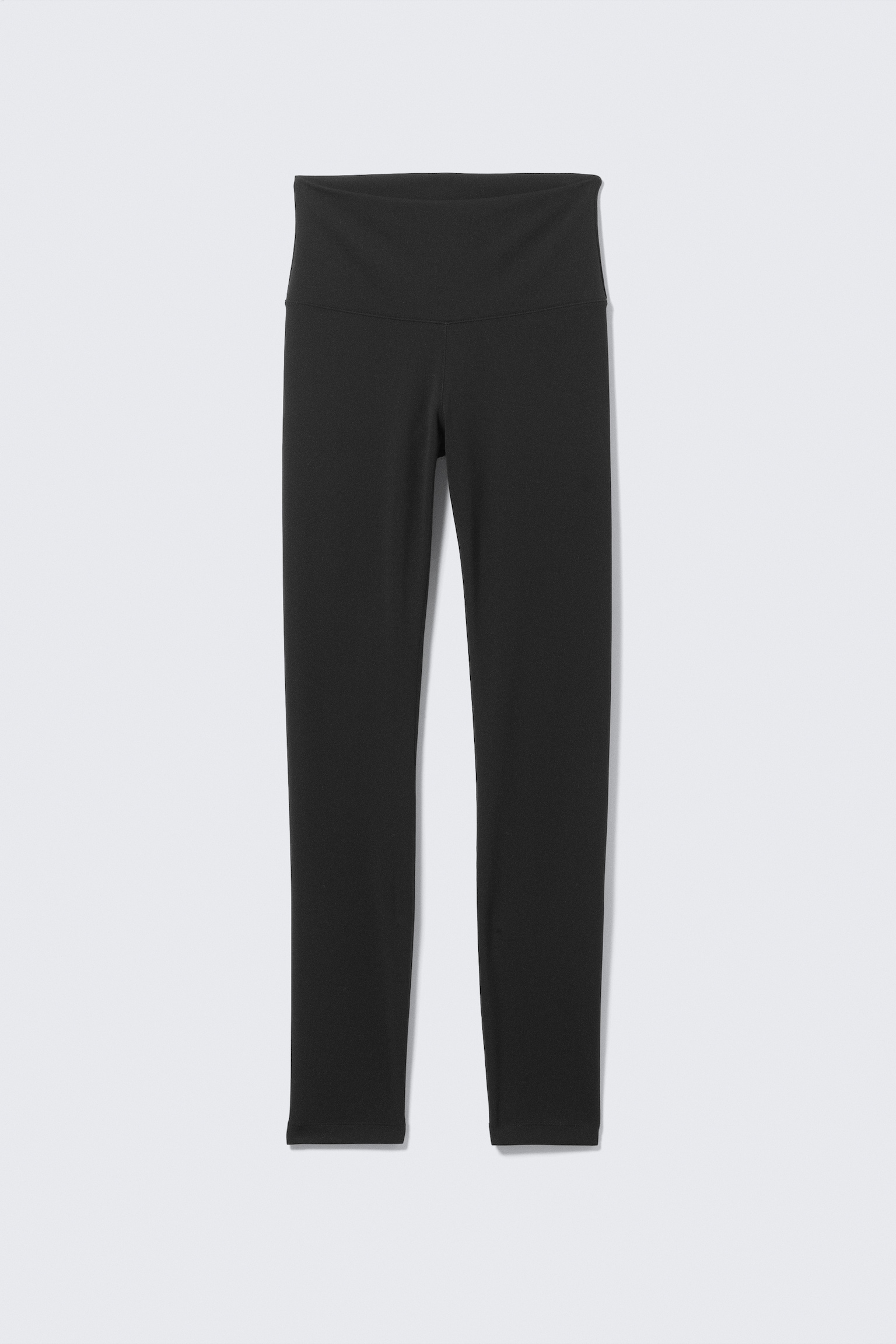 Sporttights mit hohem Bund - Schwarz/Dunkelbraun/Weiß