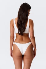 White - Brazilian Mini Bikini Bottom - 2