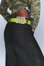 Extra Black Rinse - Poser Regular Waist Loose Wide Jeans - 2