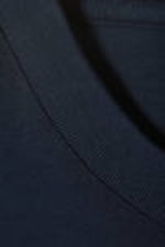 Dark Blue - Short Boxy Heavyweight T-shirt - 1
