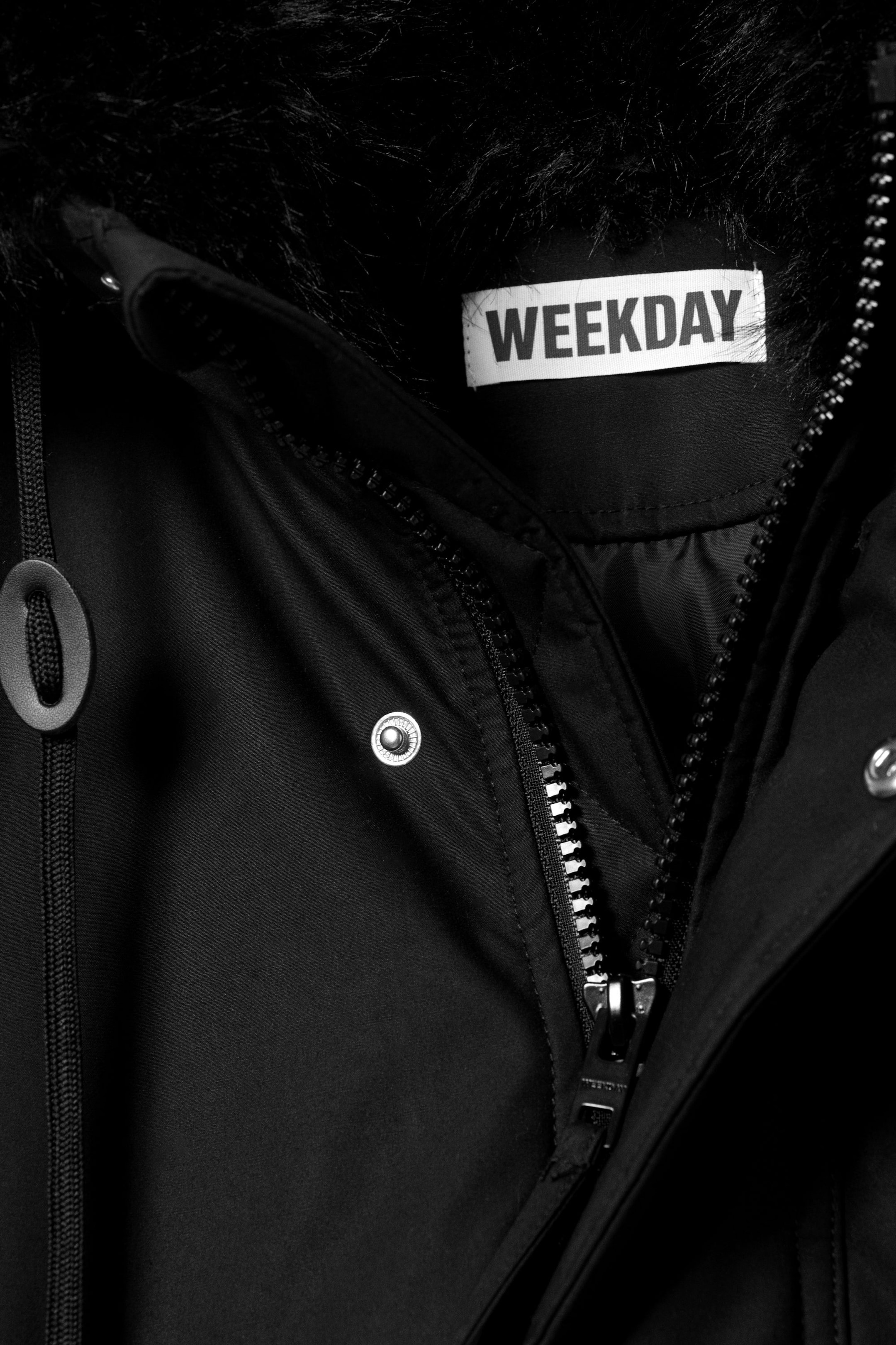 Black - Oversized Padded Parka - 8