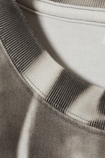 Dunkelgrau - Drachen-Print - Kastiges Langarmshirt mit Grafikprint - 5