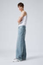 Blue Stream - Medium Blue - Astro Loose Baggy Leg Jeans - 7