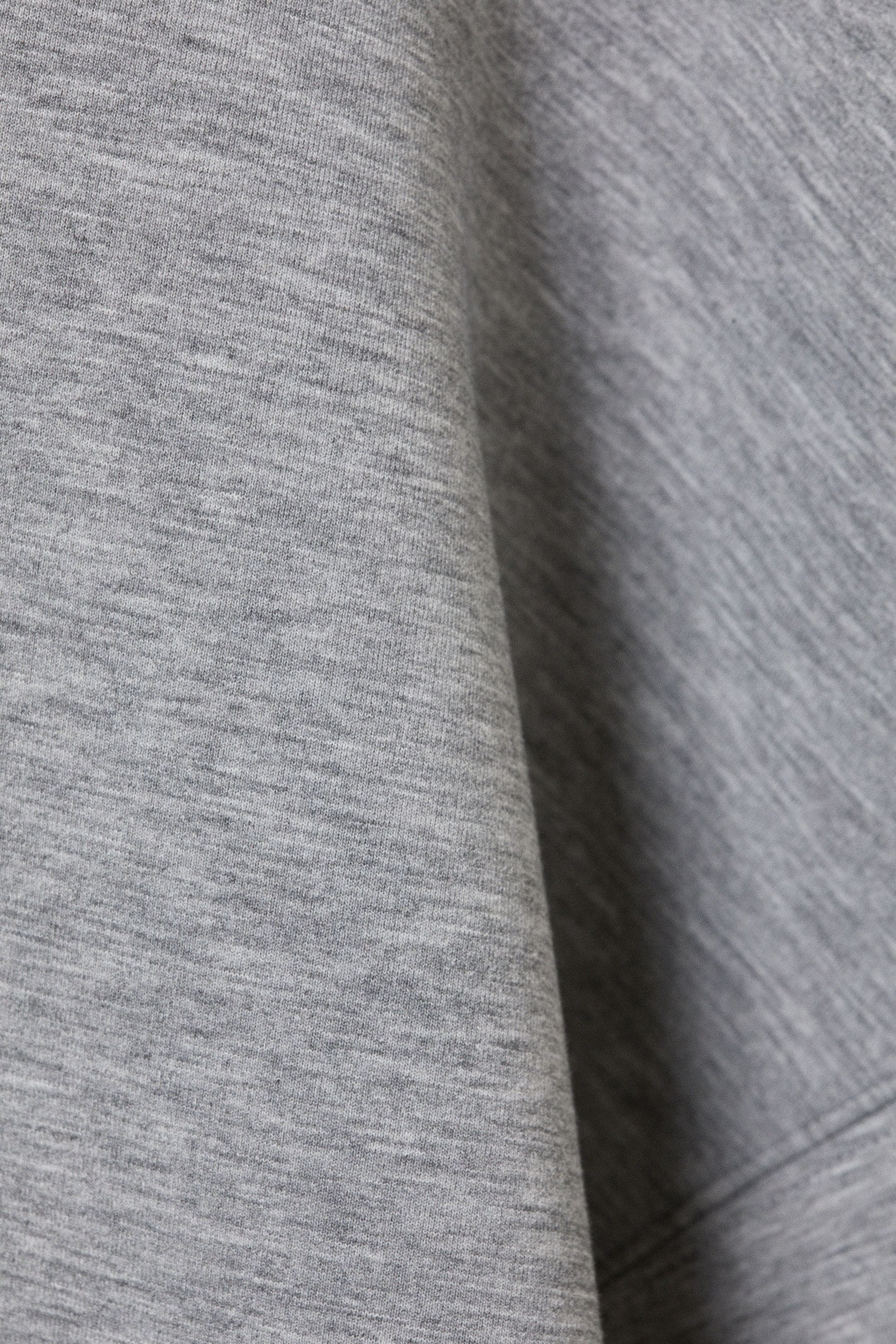 Grey Melange - Oversized Scuba Hoodie - 5