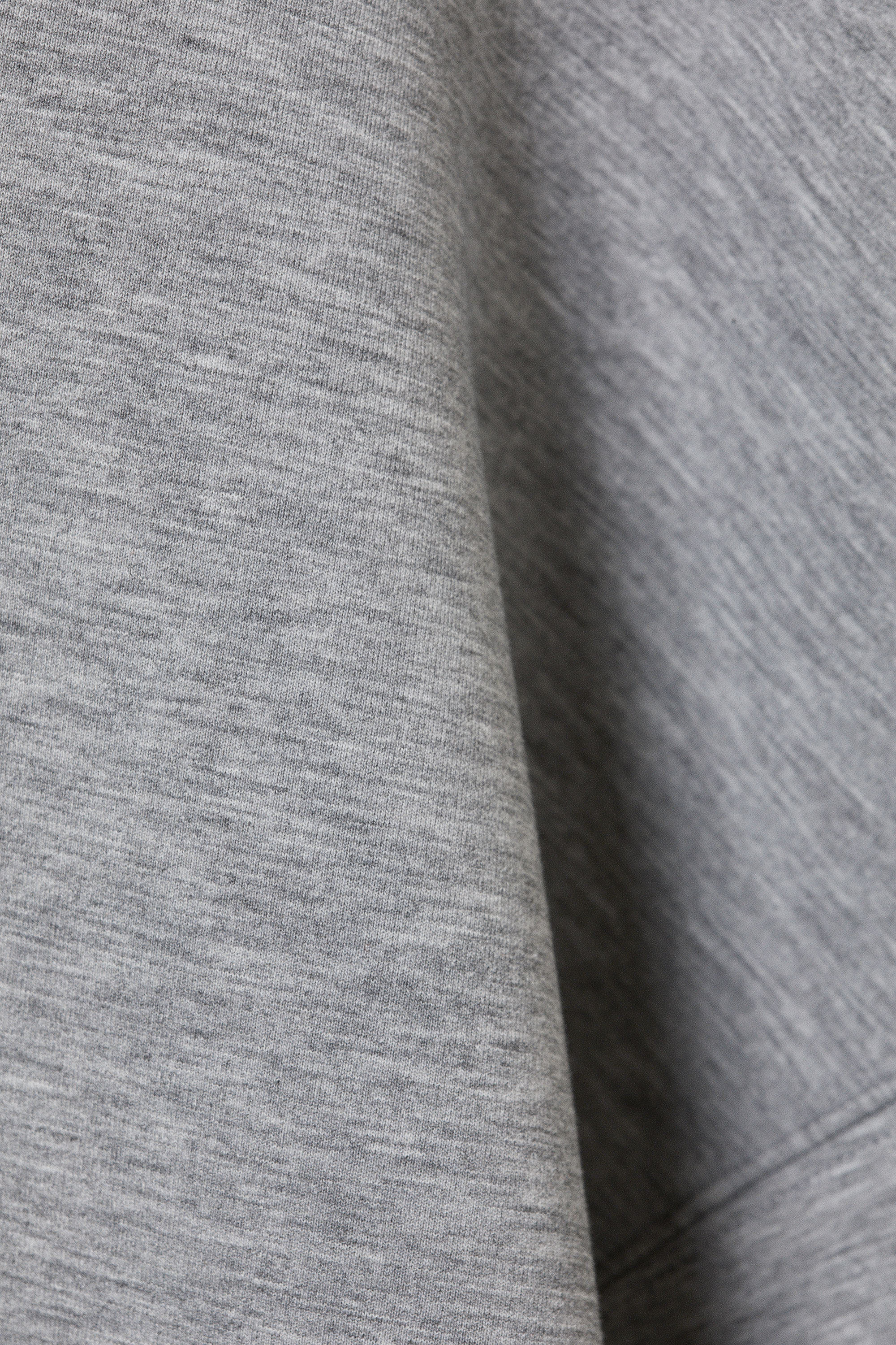 Gråmelerad - Oversized scuba hoodie - 1