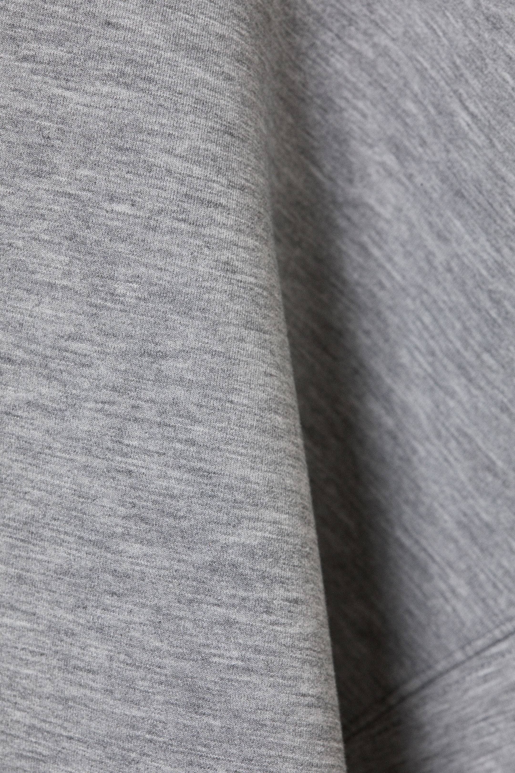 Grijs gemêleerd - Oversized hoodie van scubastof - 1