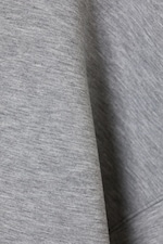 Grijs gemêleerd - Oversized hoodie van scubastof - 1