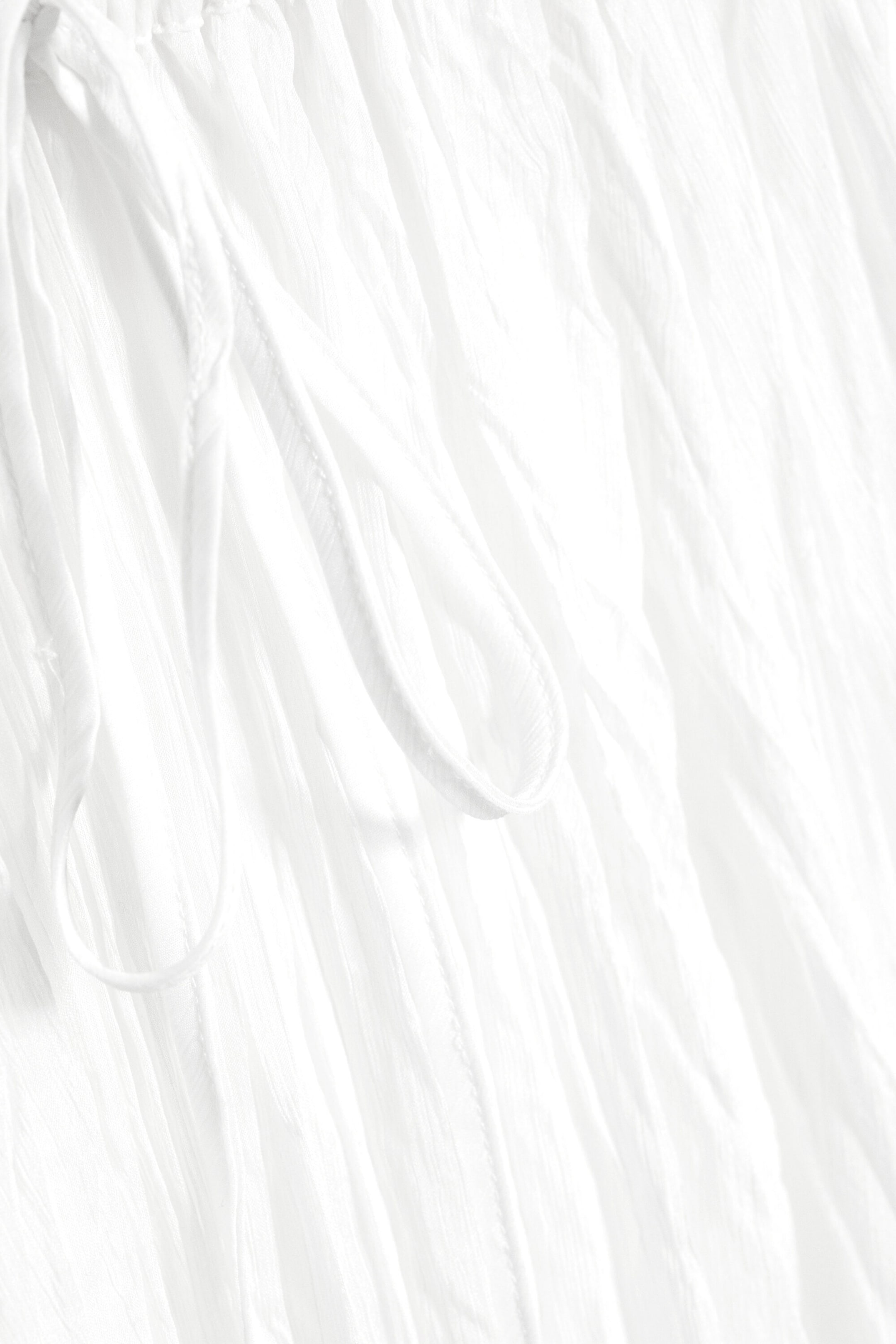 Dusty White - Crinkled Maxi Skirt - 4