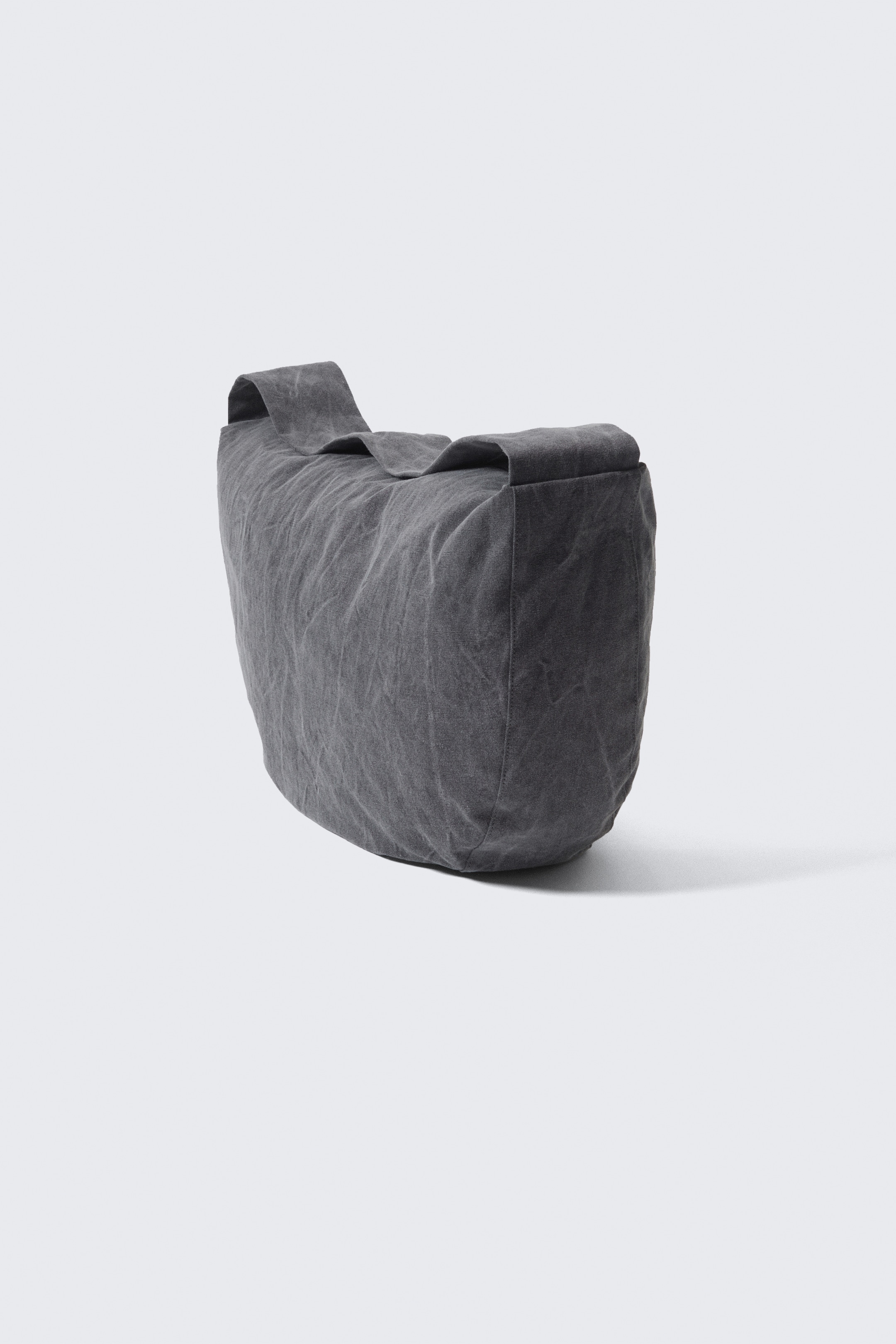 Agrandir l'image: Sac à bandoulière en coton délavé - Gris foncé délavé - FEMME | H&M FR 2