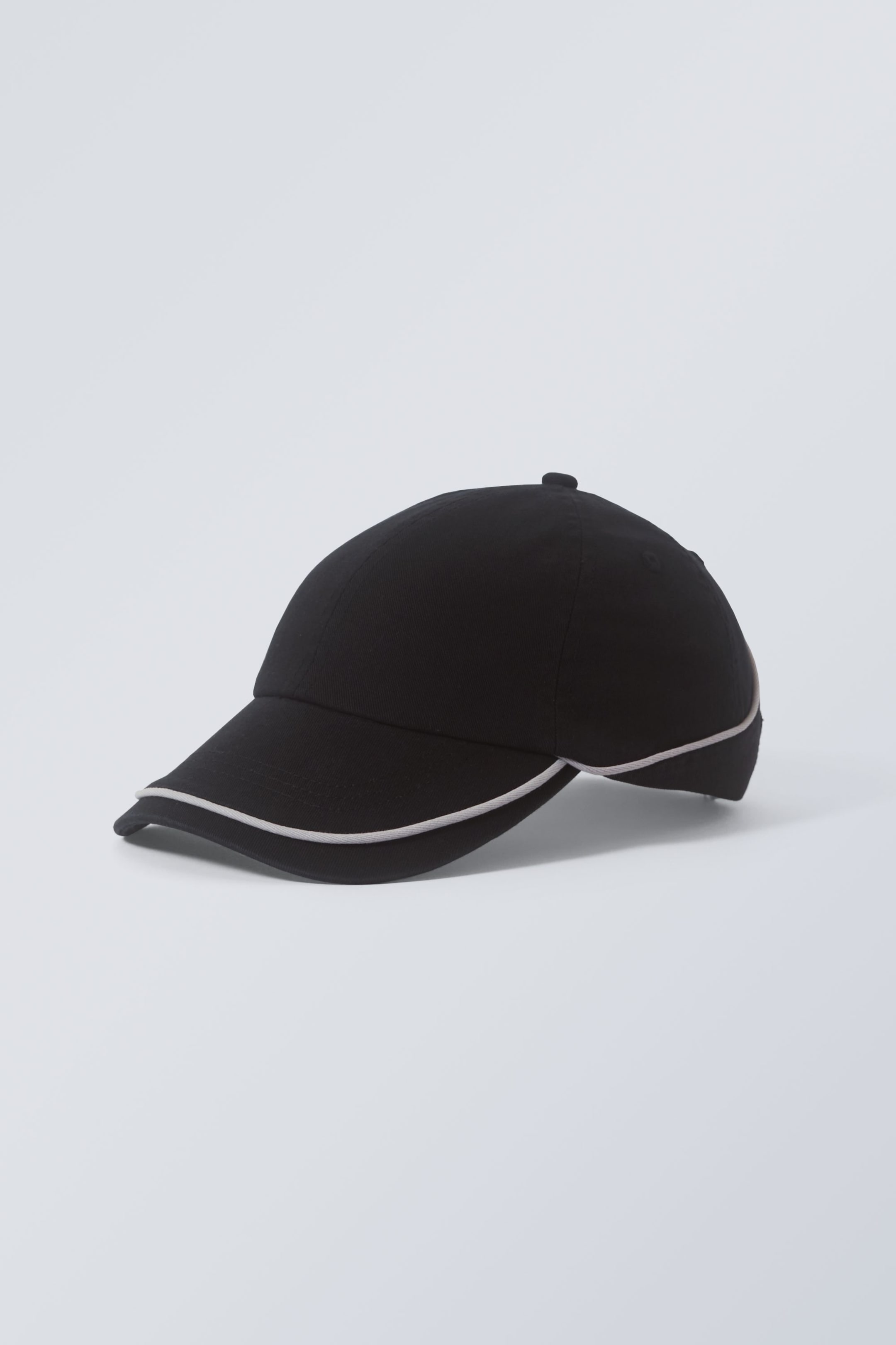 Svart - Essential caps med stripe - 0