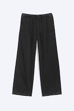 Black - Joggers Med Rak och Ledig Passform - 4