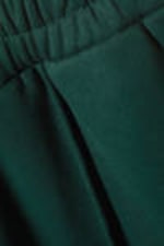 Dark Green - Flared Loose Fit Sweatpants - 4