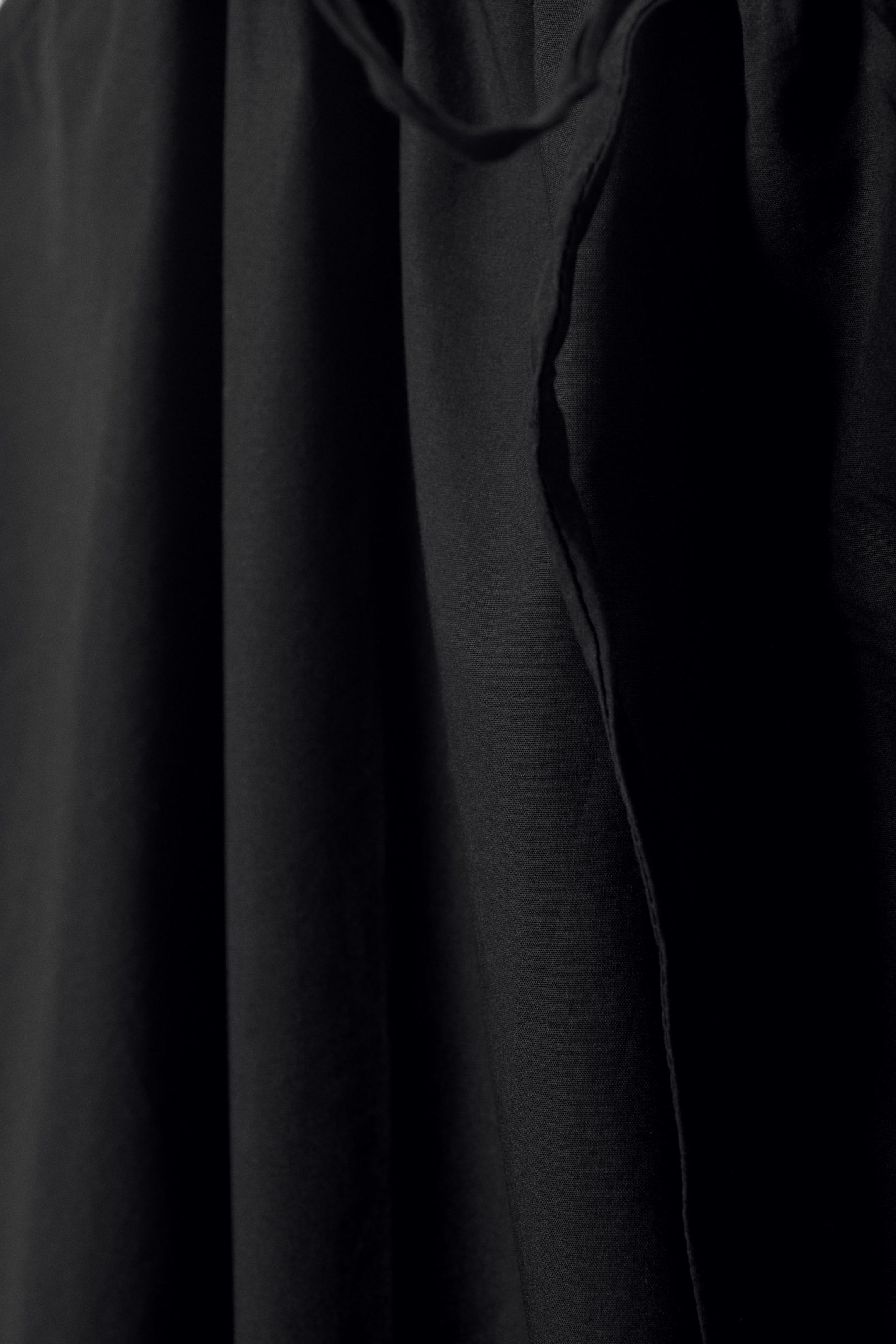 Schwarz - Mini-Baumwollkleid - 2