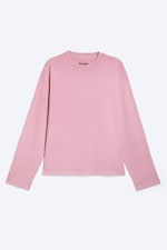 Gewaschenes Rosa - Boxy Longsleeve mit lockerer Passform - 3
