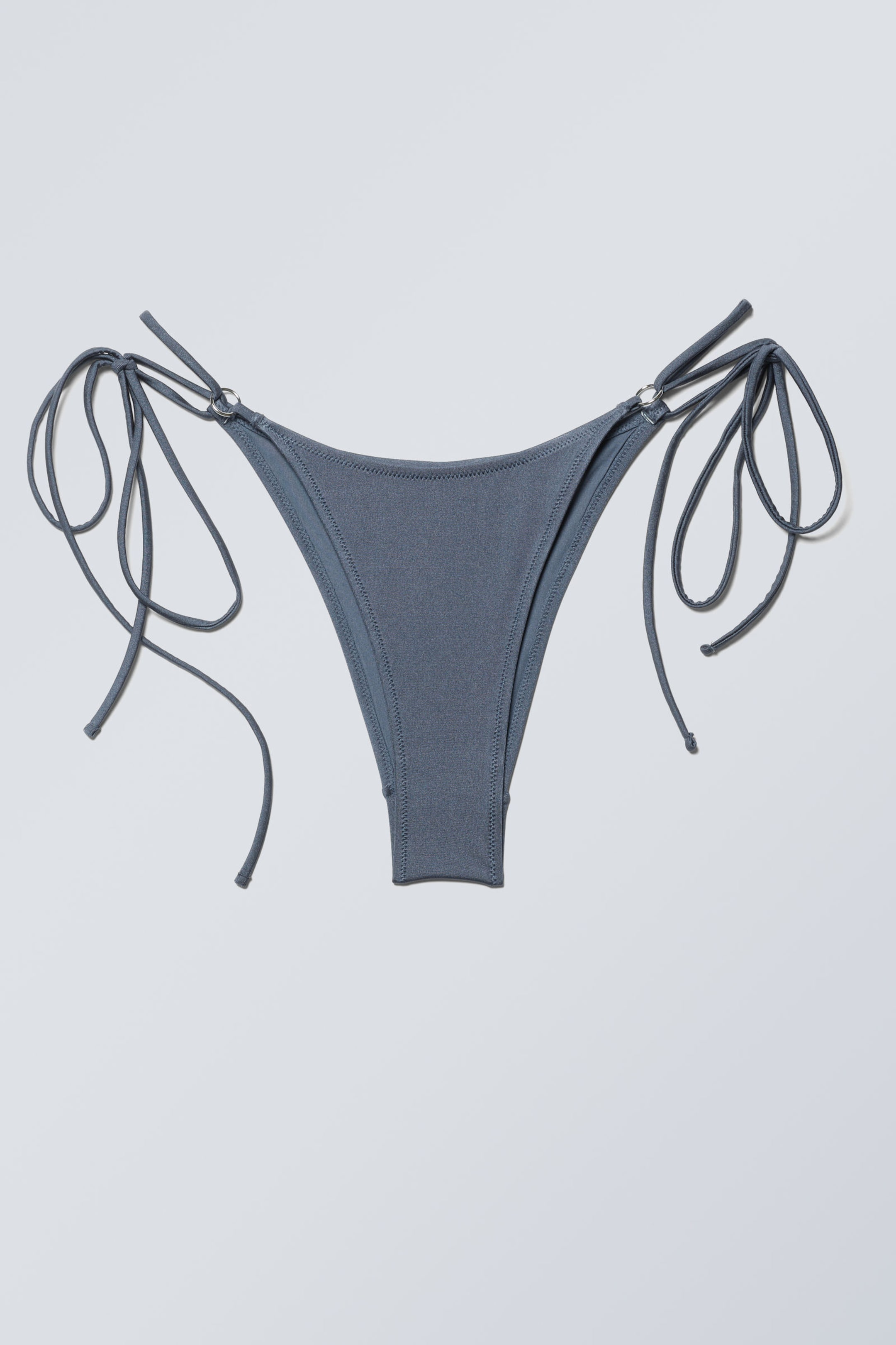 Blue Shimmer - Tie Bikini Bottoms - 1