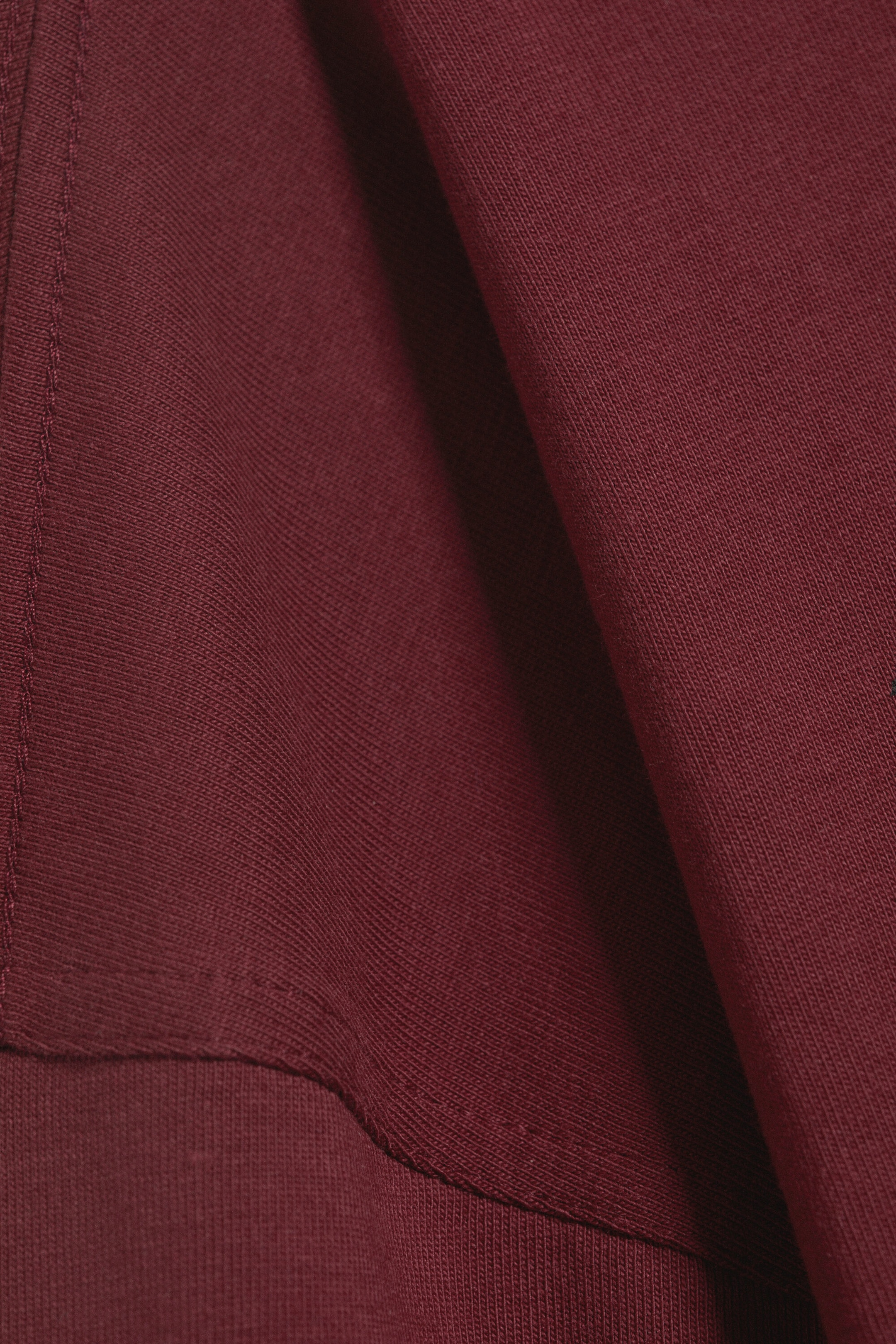 Dark Red - Racer - Oversized Graphic Long-sleeve - 6