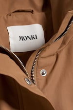 Marron moyen - Veste de survêtement oversize à col cheminée - 6