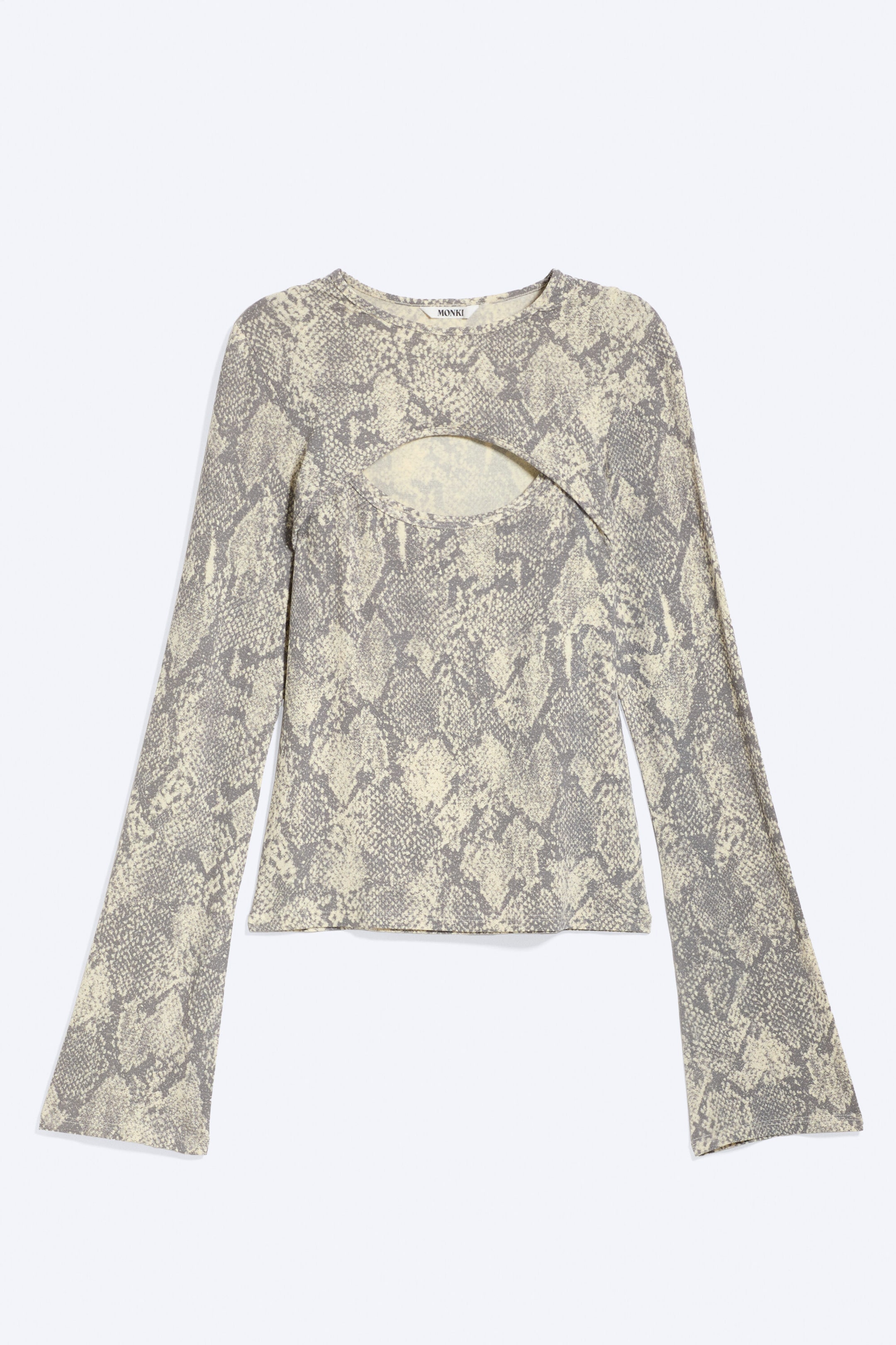 Schlangenledermuster - Doppellagiges Longsleeve - 4