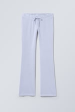 Light Purple - Flared Low Waist Joggers - 0