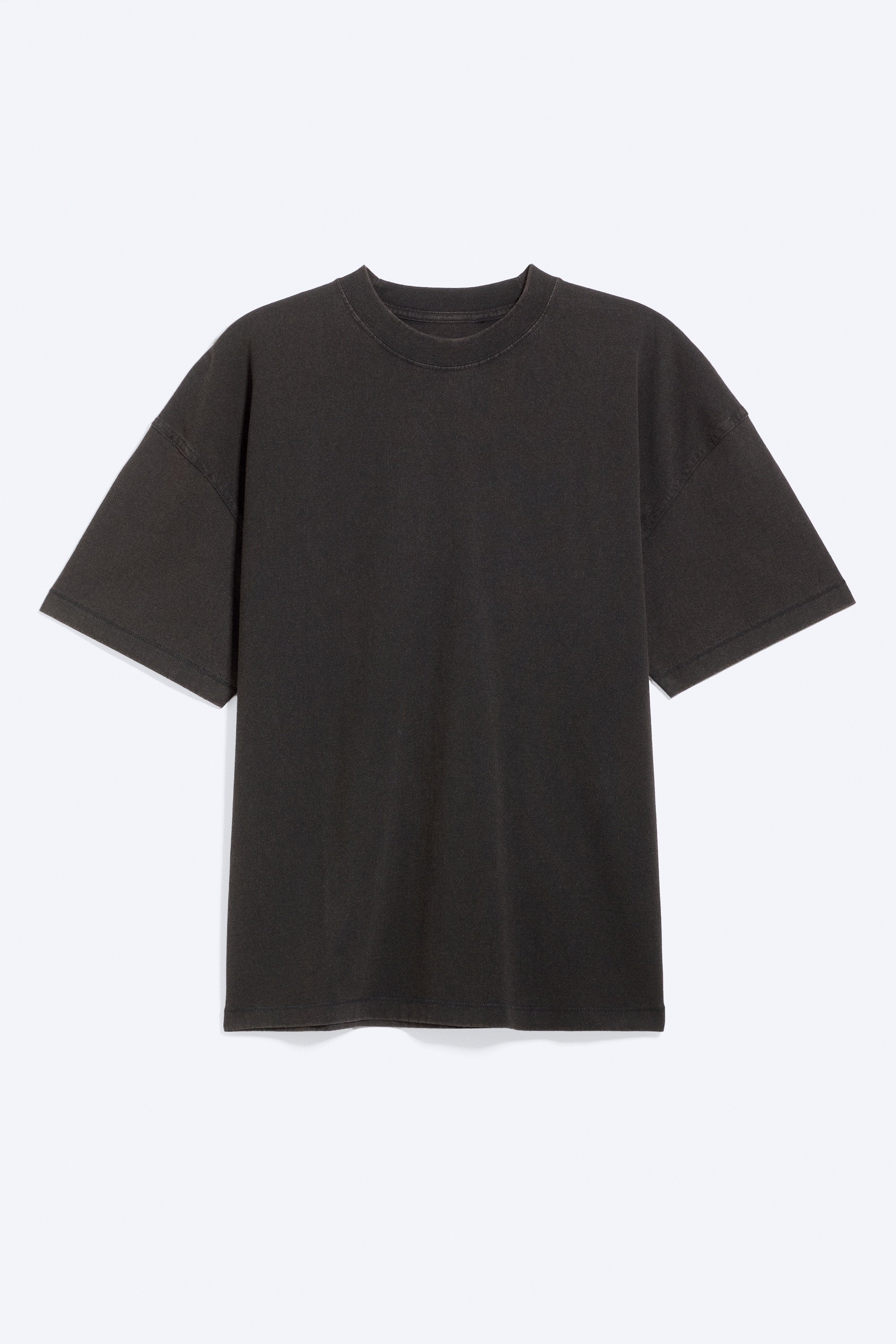 T-shirt Oversize Boxy - Nero lavato/Bianco/Verde kaki chiaro polvere