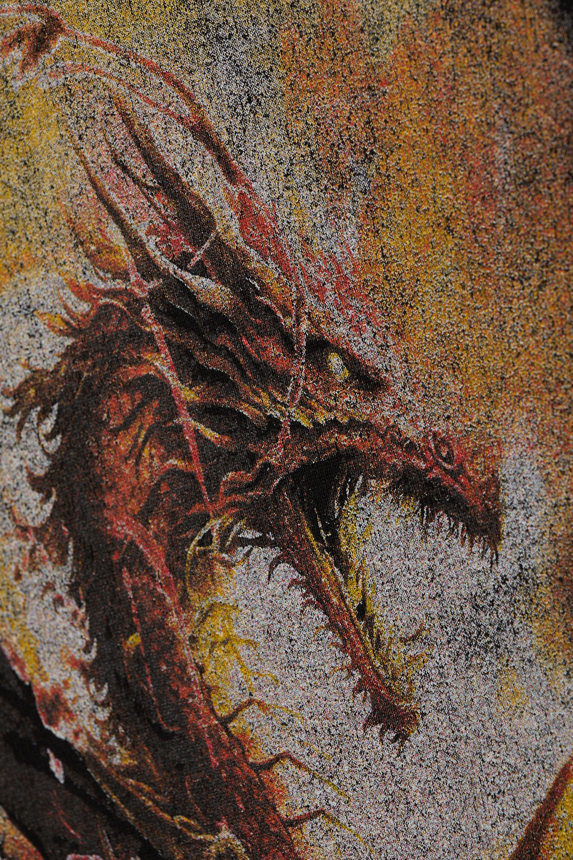 Noir - Dragon Gate - T-shirt imprimé graphique décontracté - 6