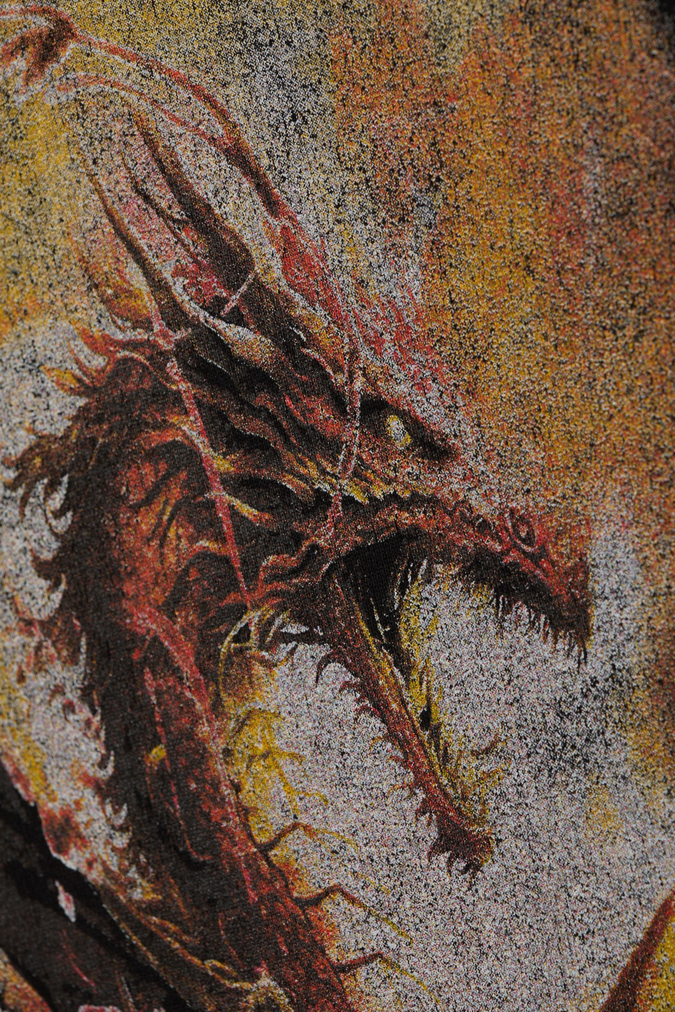 Svart - Dragon Gate - Tryckt T-shirt med avslappnad passform - 6