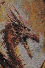 Svart - Dragon Gate - Tryckt T-shirt med avslappnad passform - 6