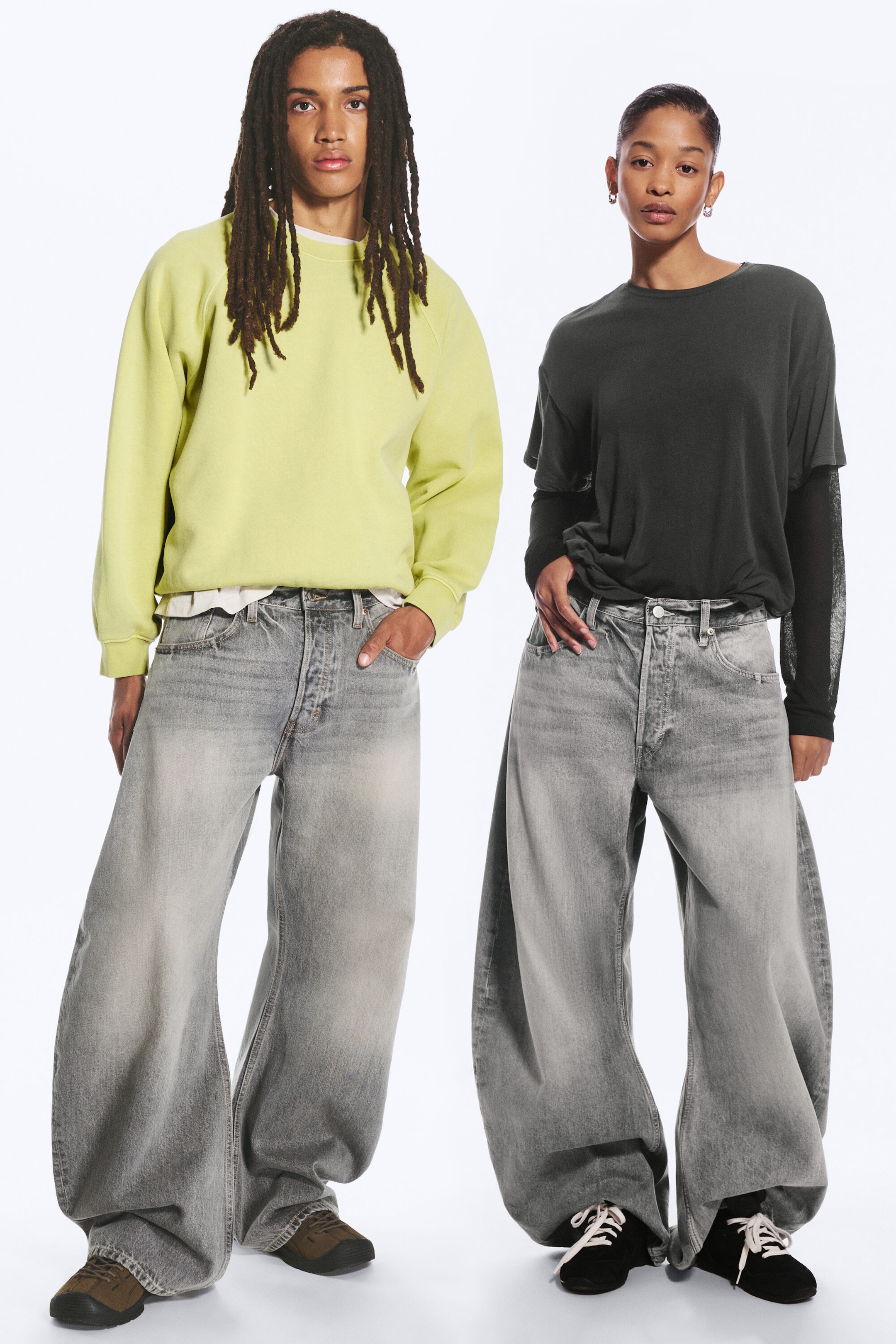 Canyon Grey - Medium Grey - Solera Loose Barrel Jeans