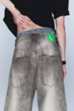 Duster grey - Rad Super jeans met normale taille en wijde pijpen - 3