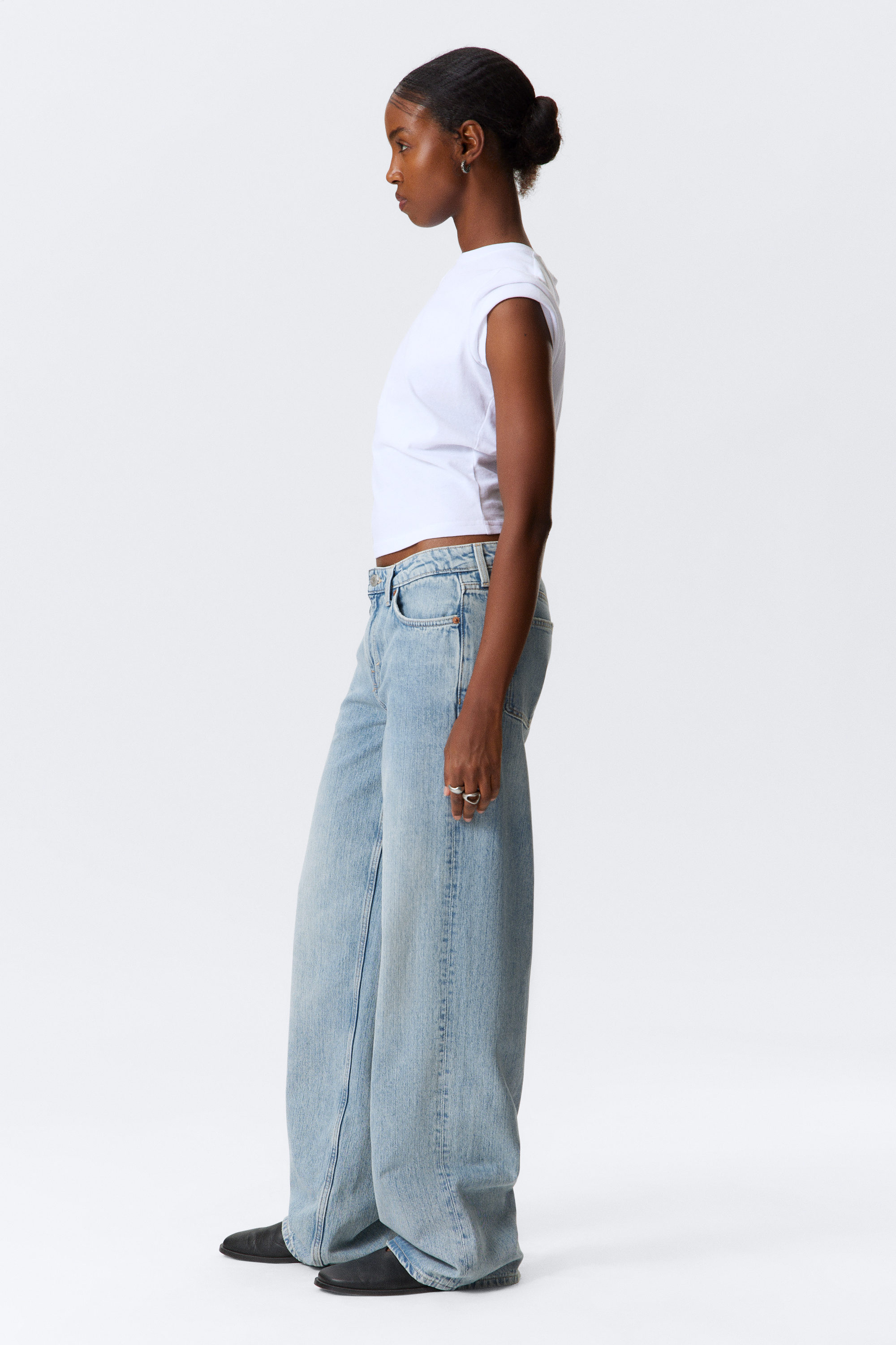 Lip Blue - Lichtblauw - Ample Low Waist Loose Wide Leg Jeans - 2