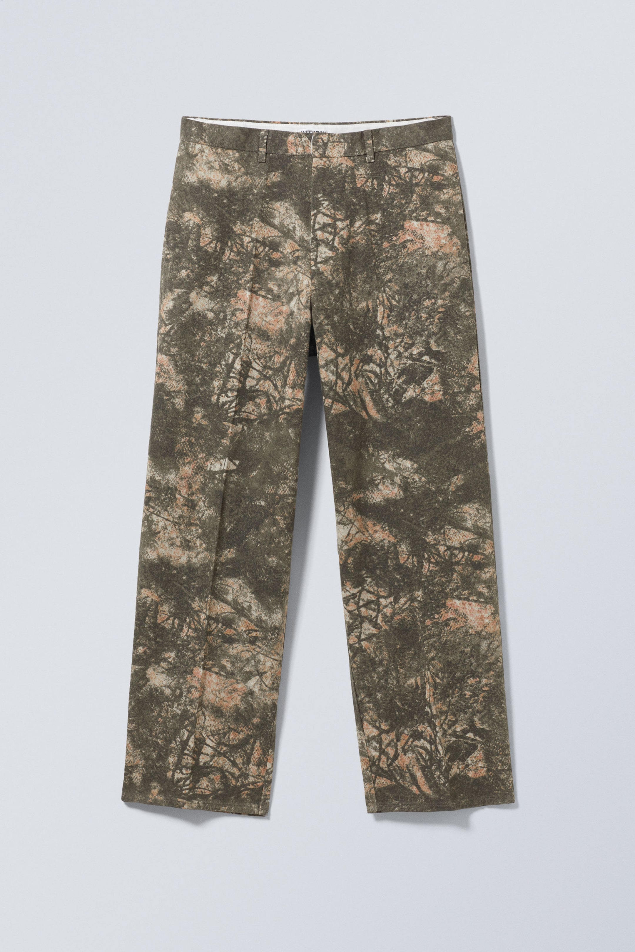 Dark Mole - Woodland Terrain - Relaxed Fit Graphic Twill Trousers - 5