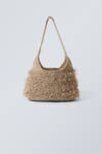 Beige - Kleine Loop-Handtasche - 0