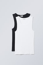 Black & white - Tank Top 2-pack - 0
