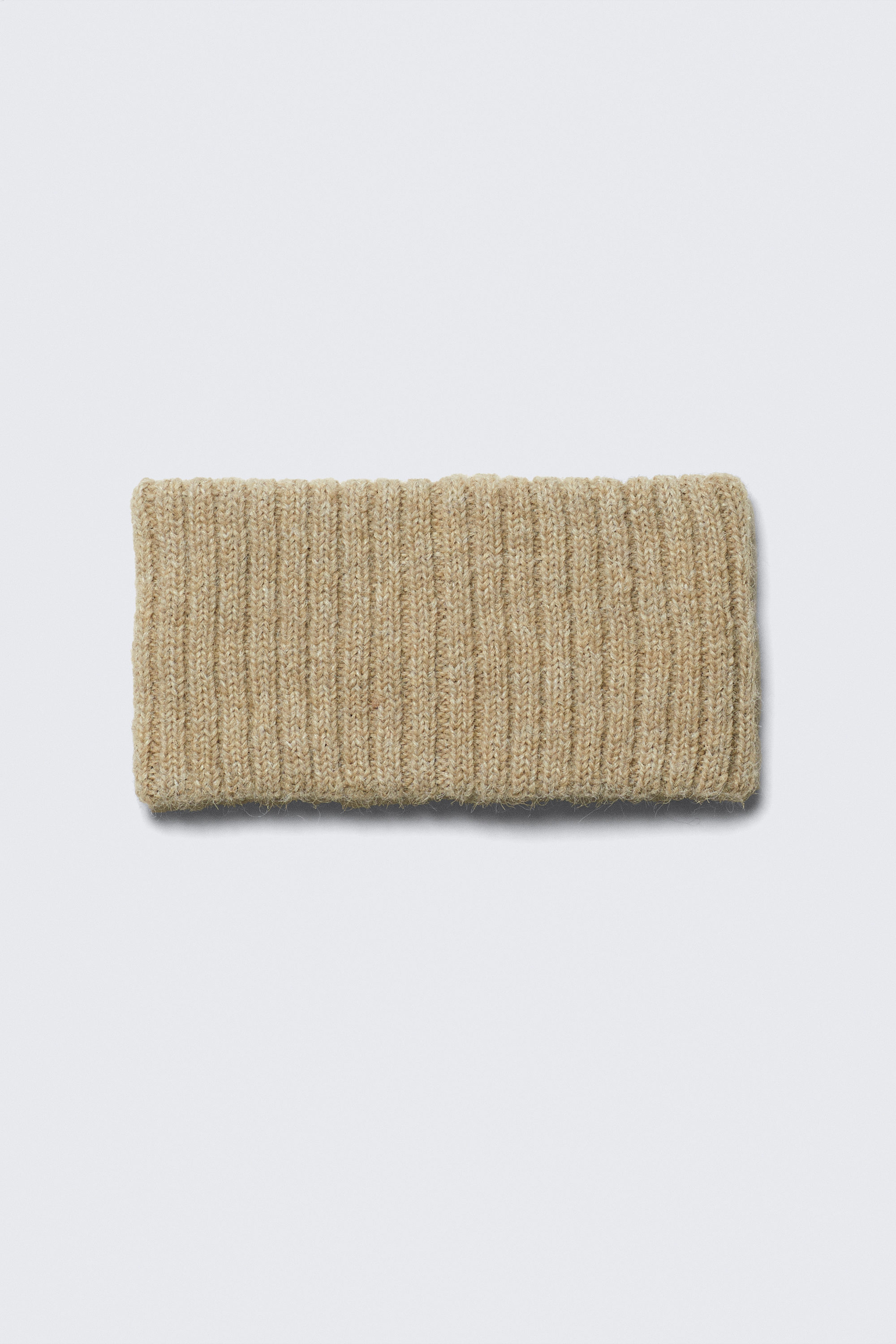 Dusty Beige - Wide Ribbed Knit Headband