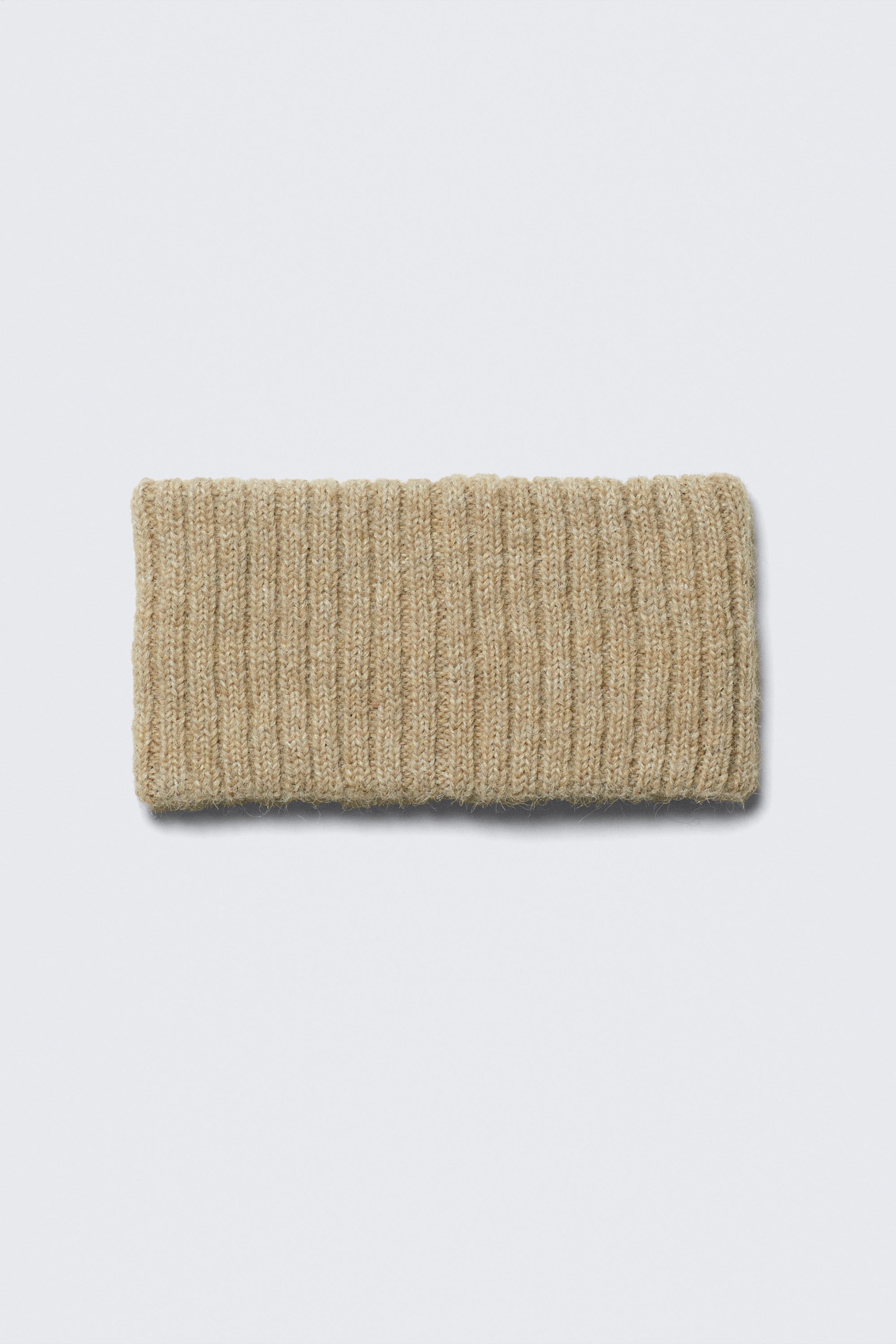 Dusty Beige - Wide Ribbed Knit Headband