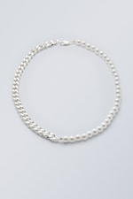 Silver - Mila Pearl Chain Necklace - 0