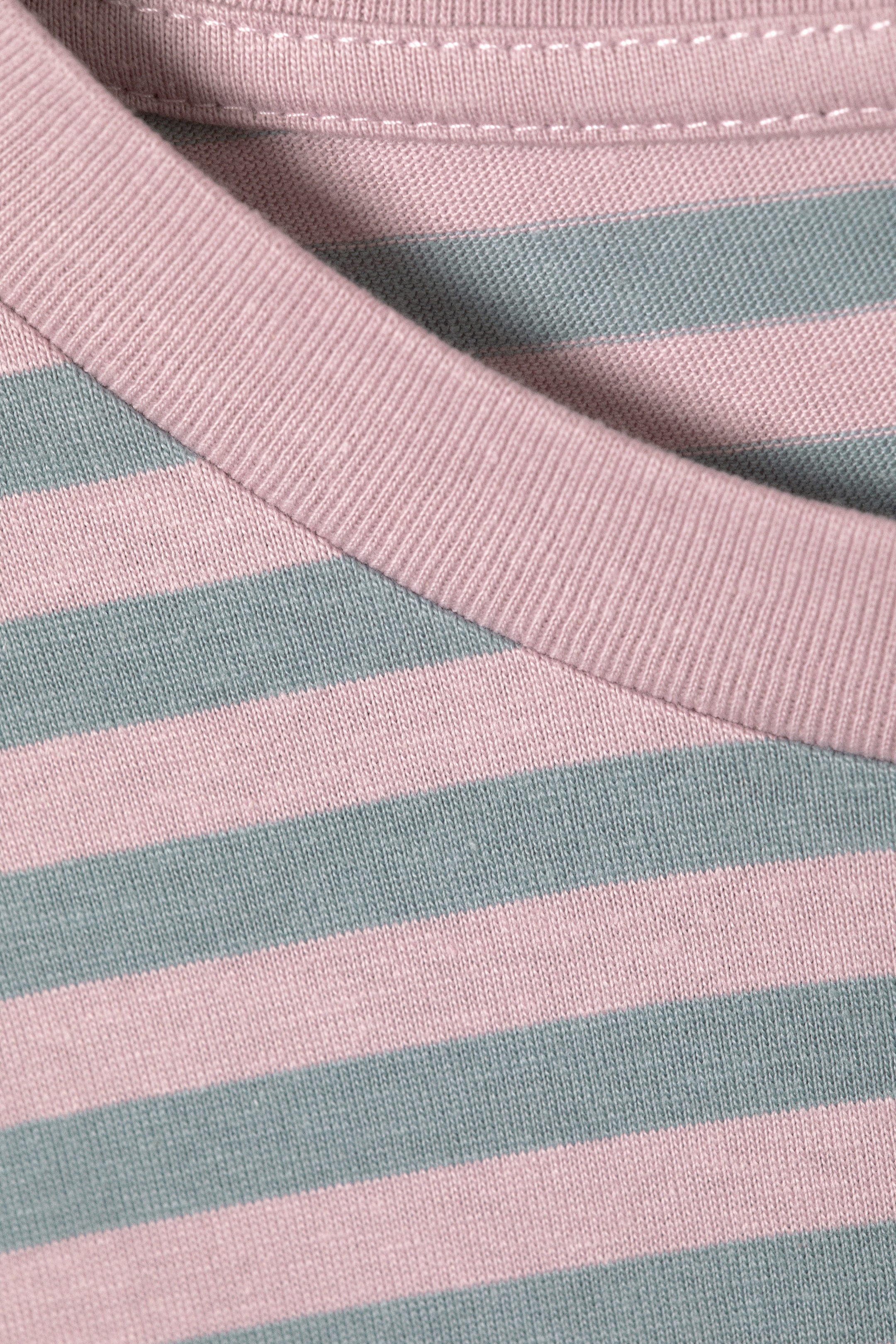 Rosa/Randig - Långärmad bomulls-t-shirt - 2