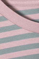 Pink Stripes - Long-Sleeved Cotton T-shirt - 1