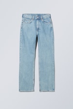 Tintenblau - Voyage Jeans mit hohem Bund und geradem Bein - 0