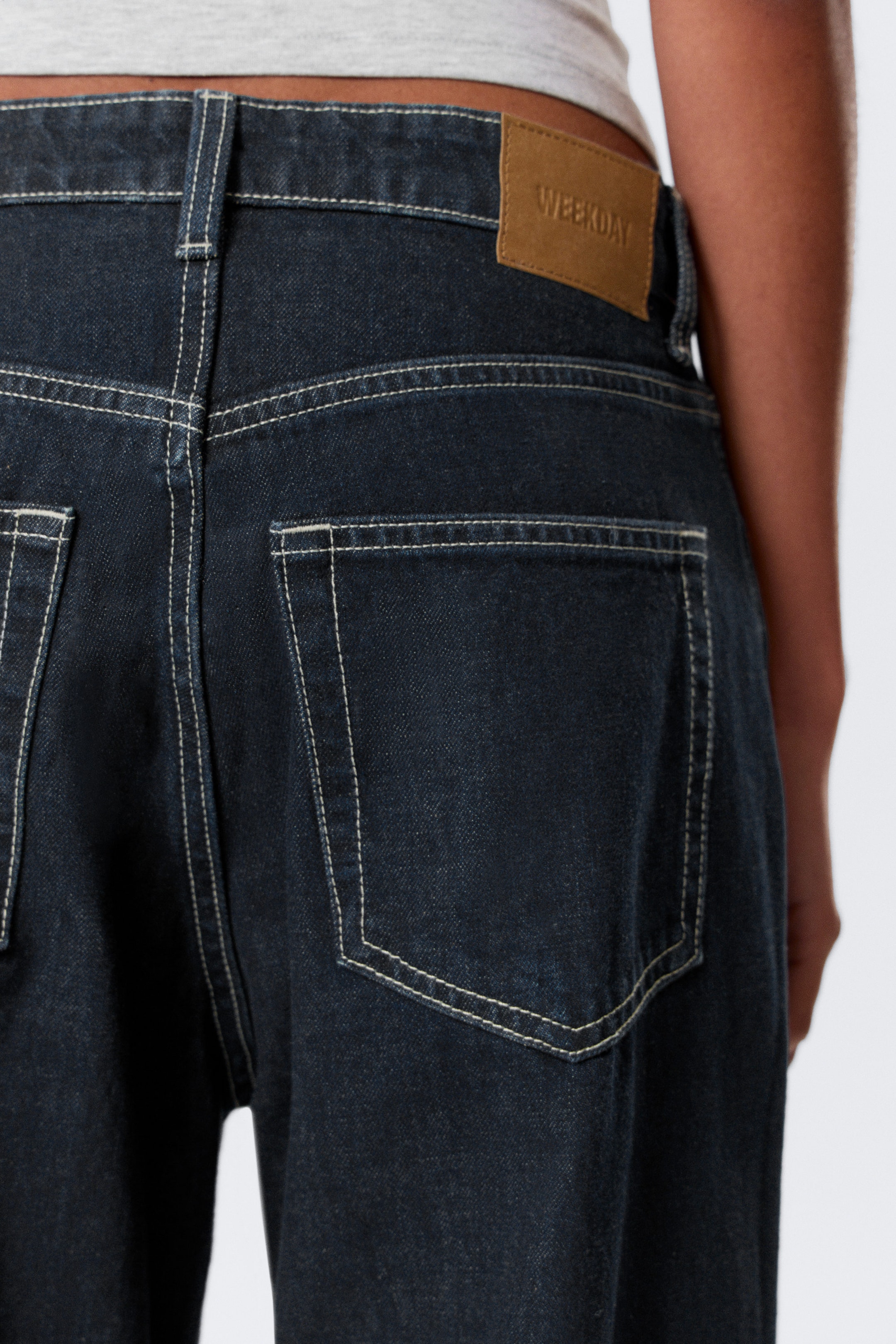 Blue Rinse – Bleu foncé - Missy Low Rise Loose Straight Leg Jeans - 4