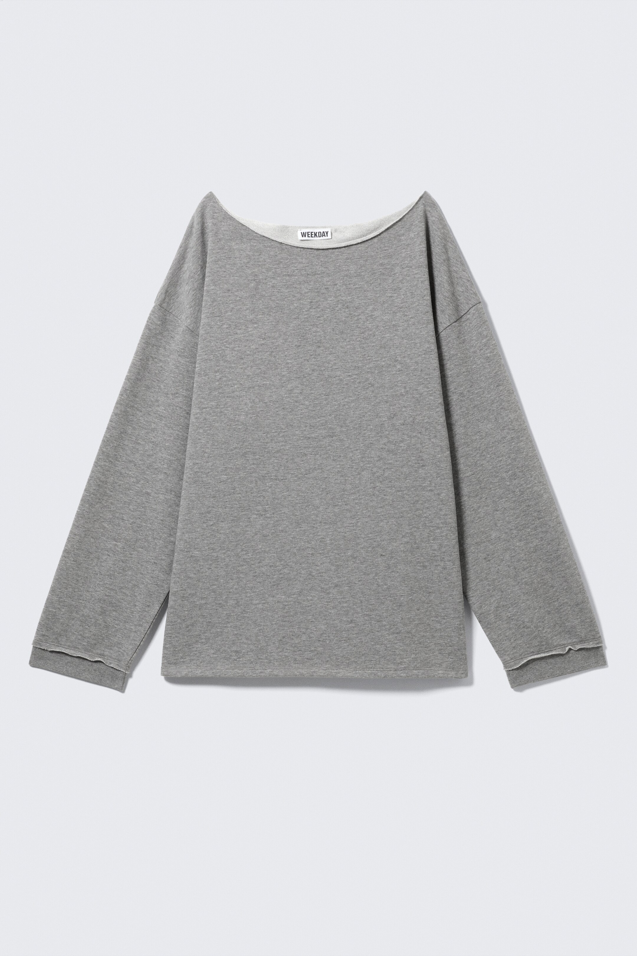 Grösseres Bild ansehen: Lässiges Off-Shoulder-Pyjama-Oberteil aus Frottee - Grau meliert - DAMEN | H&M CH 4