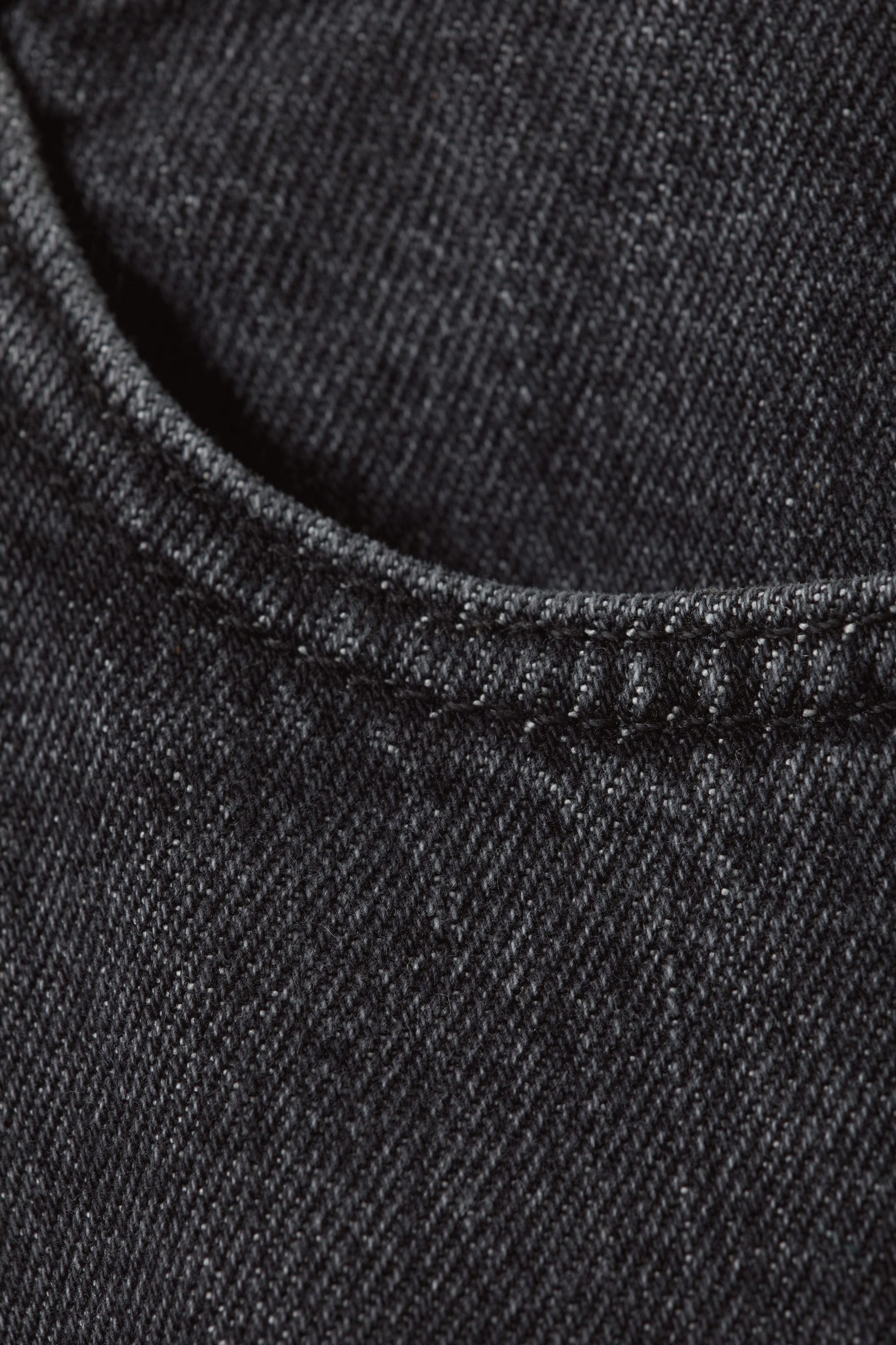 Tar black - Rowe Frayed Split Jeans - 1