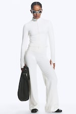 White - Zipped Sports Jacket - 2