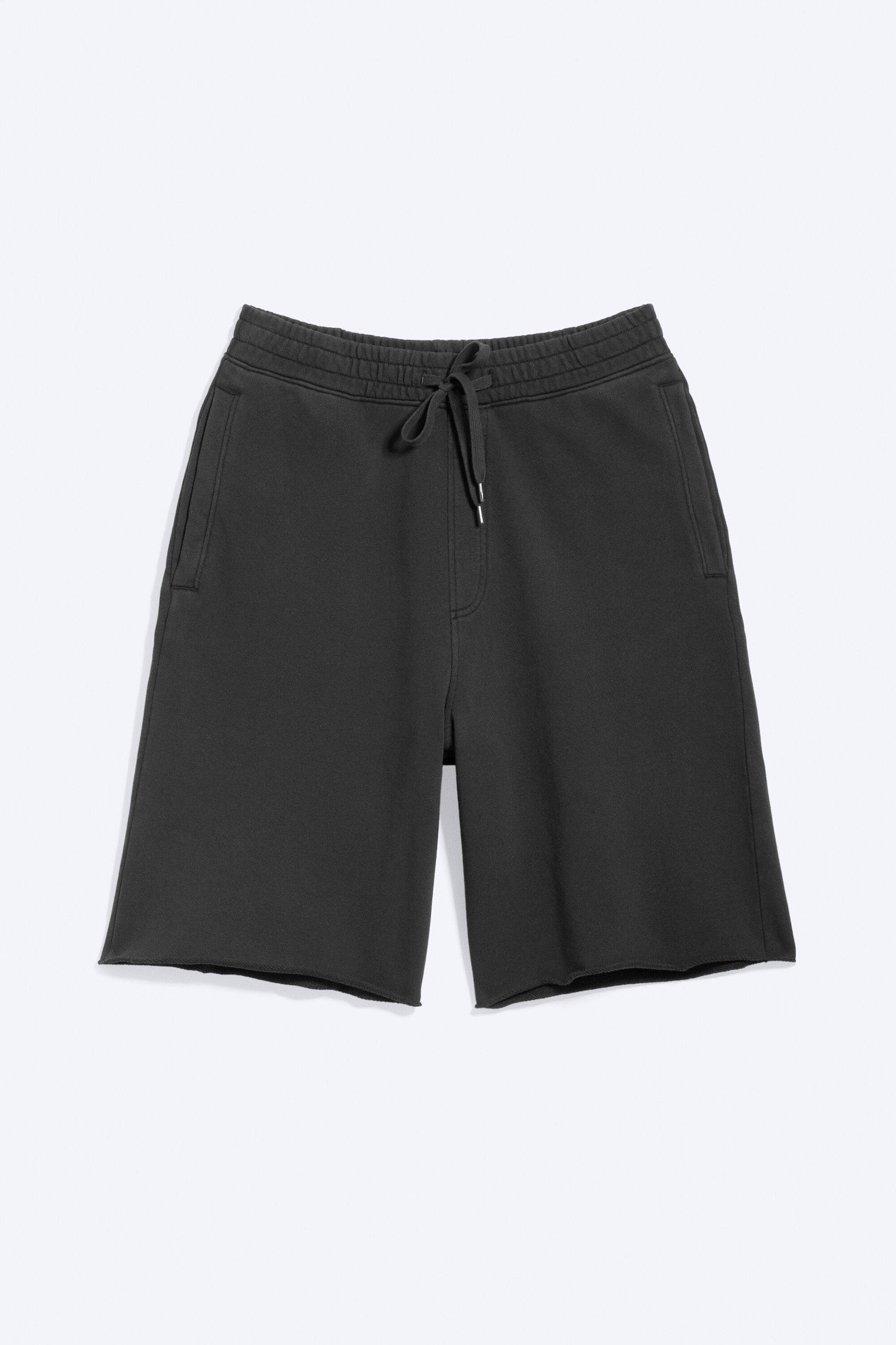 Tvättad Svart - Baggy jersey skate shorts - 4